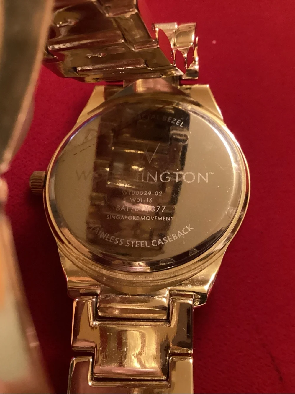 Worthington Gold-Tone Crystal Dial Women's Bracelet Watch